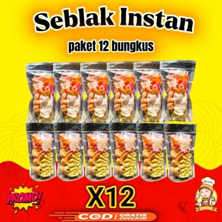 

Seblak Instan 12pcs (12 bungkus) Khas Bandung, Raos Pisan, hargapun Ramah Dikantong