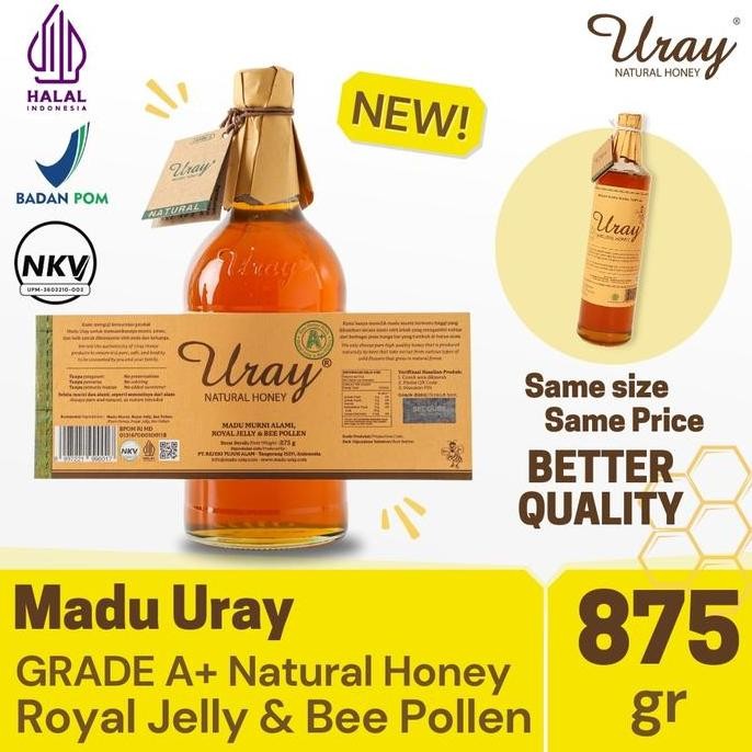 

BARU MADU URAY NATURAL HONEY 875GR GRADE A+ WITH ROYAL JELLY AND BEE POLLEN