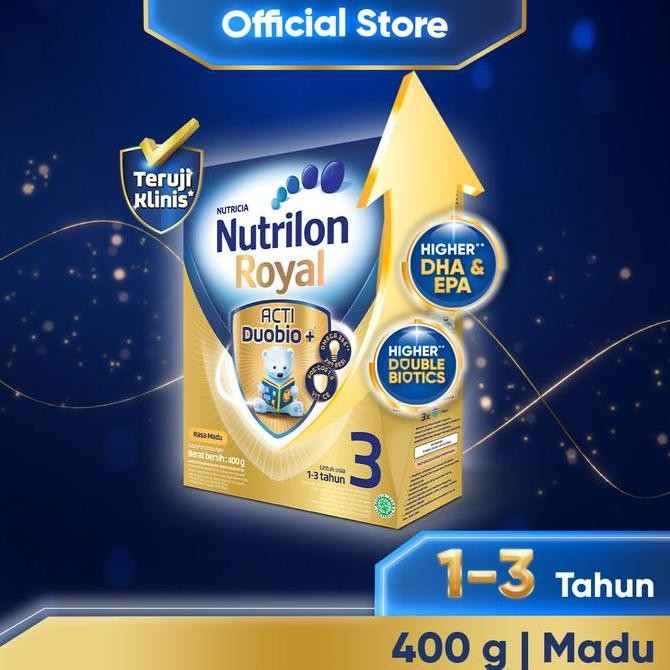 

BARU NUTRILON ROYAL 3 SUSU PERTUMBUHAN 1-3 THN MADU 400GR