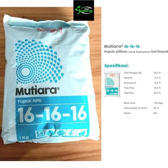 

Terlaris 1Kg Pupuk Npk Mutiara 16 - 16 - 16 - Rusia - 1Kg