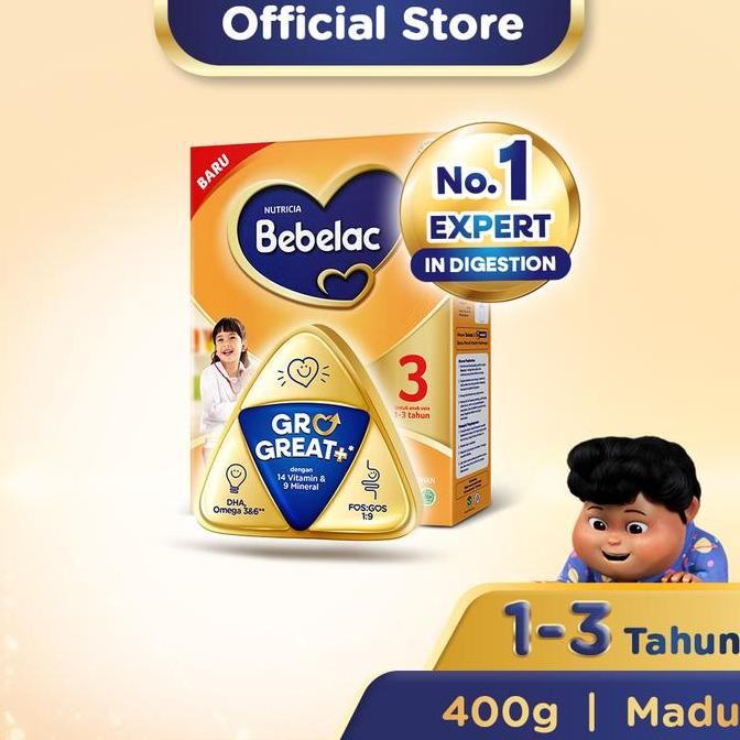 

BARU BEBELAC 3 MADU SUSU PERTUMBUHAN BUBUK 400 GR