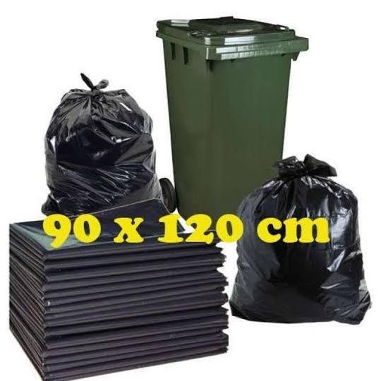 /////] Trash Bag 90x120 Kantong Sampah Plastik Besar Hitam Jumbo Tebal Murah