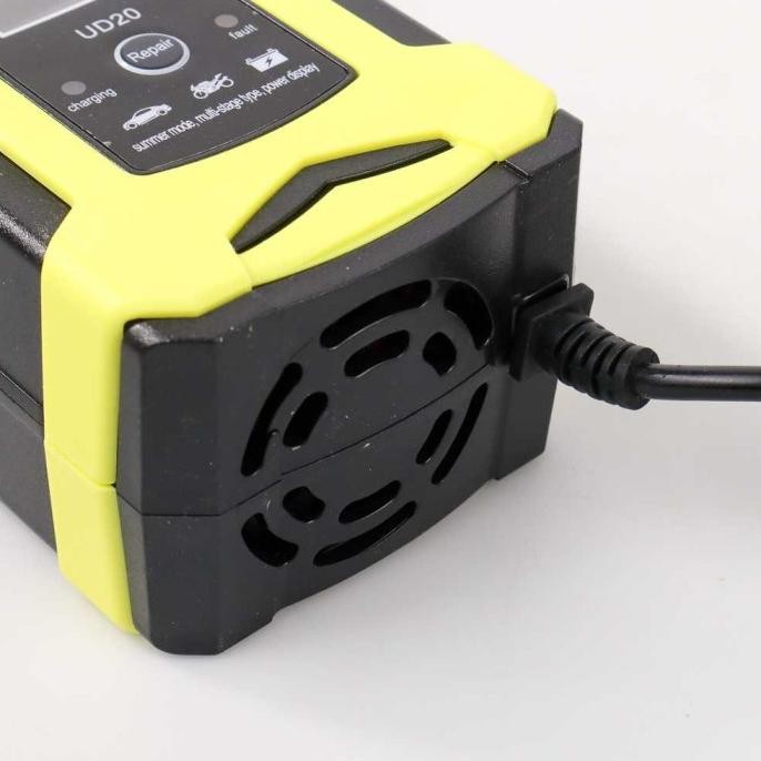CAS AKI MOBIL MOTOR OTOMATIS PINTAR AUTO CUT OFF 12V 6A 100AH LCD ORI