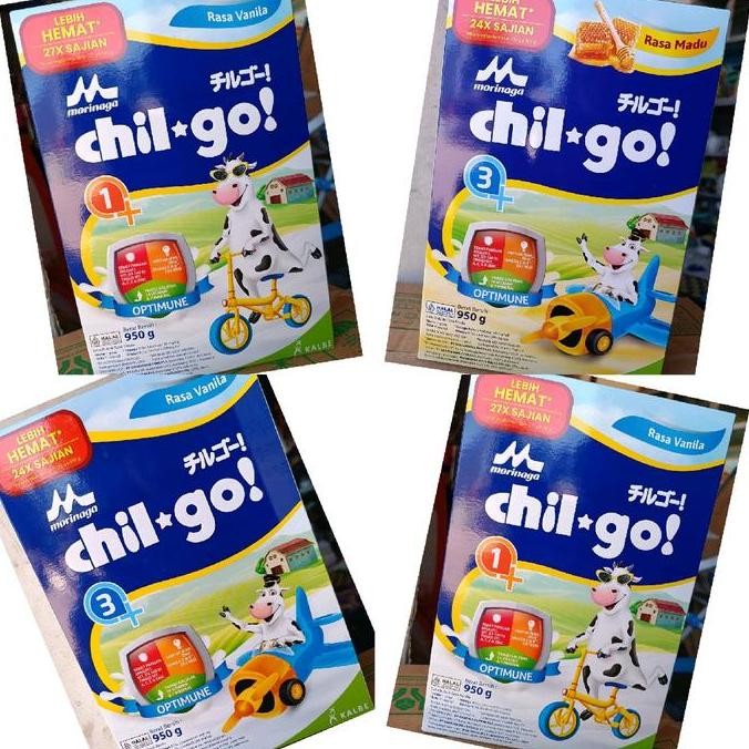 

BARU SUSU PERTUMBUHAN MORINAGA CHILGO 3+ RASA MADU/VANILA UKURAN 950GR USIA 3-12 TAHUN