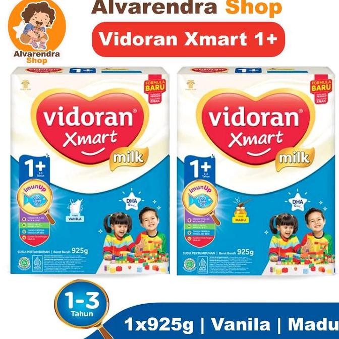

BARU [ 2 PC ] VIDORAN 1+ 3+ VANILA MADU 925 GR ANAK-ANAK BUBUK PERAWATAN LACTOGROW BABY SUSU