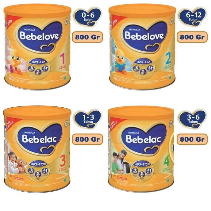 

BARU BEBELOVE BEBELAC 1 2 3 4 VANILA MADU KALENG 800 GRAM PACKING AMAN