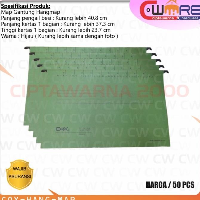 

Silahkan Order] Cox Hangmap Hang Map Gantung Suspension Filing File Folder Holder No.100 Isi 50Pcs