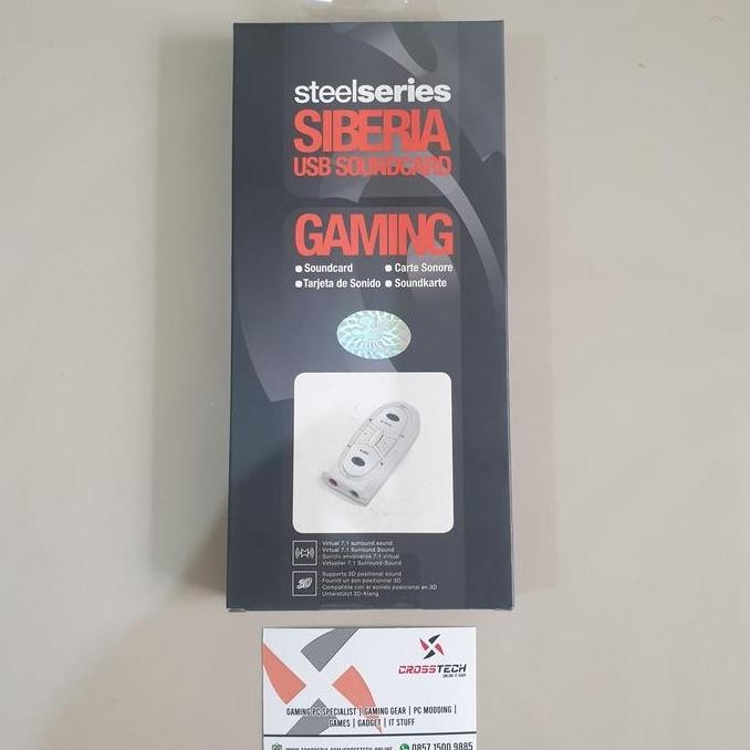 TERMURAH - Steelseries SIberia Soundcard White USB Virtual 7.1 Surround Sound ORI