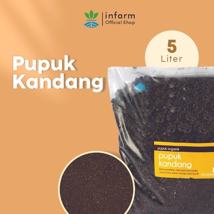 

Terlaris Pupuk Kandang 5 Liter Media Tanah Infarm