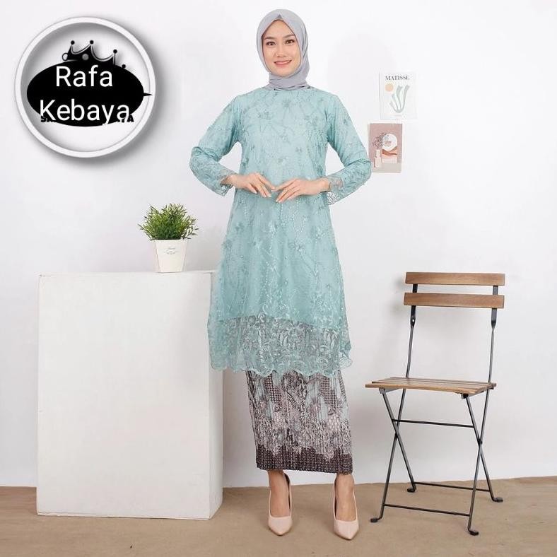 Ready Set Kebaya Couple Tunik Wardah/ Baju Batik Couple / Couple Kebaya Modern