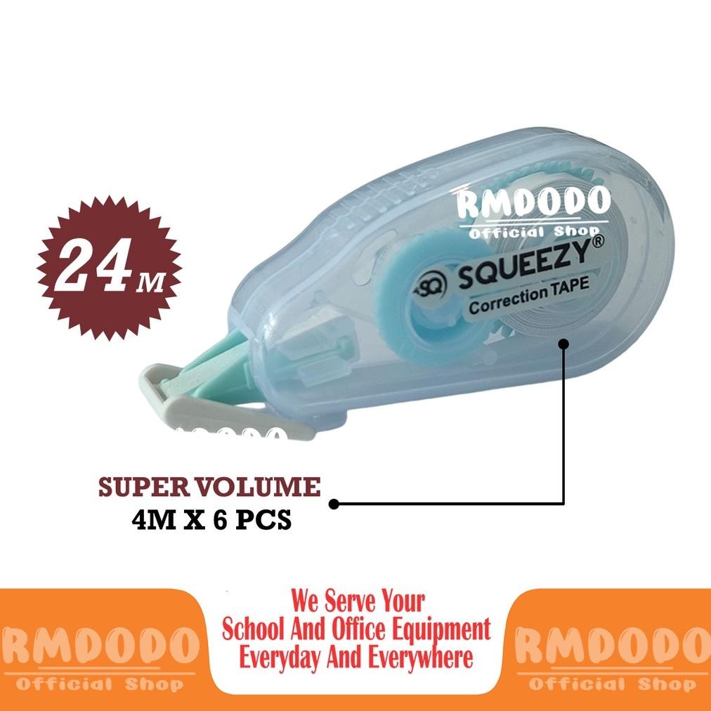 

Ready Rmdodo - Correction Tape 24M Isi 6 / Cortape / Corection Tape Tipex / Tipex Roll / Correction Tape / Tip-Ex Kertas / Tipe-X Ct-Sq05 Murah