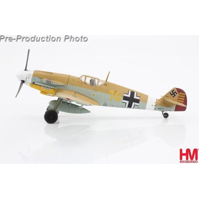 Diecast Pesawat Hobby Master 1/48 BF-109F4 Trop, "Star of Africa", 1942