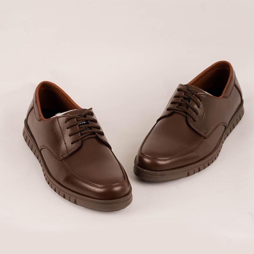 LUXTON - Sepatu Pria Coklat Anti Slip Sepatu Oxford Coklat Sepatu Kerja Sepatu Kantor - CASUALE