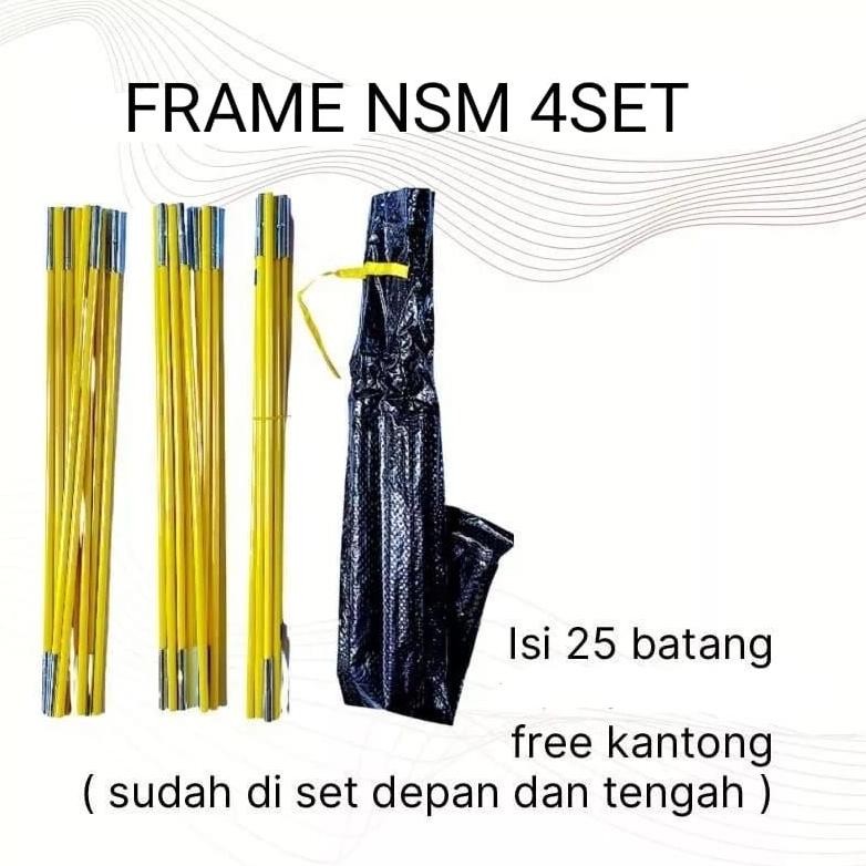 Frame Tenda Fiberglass NSM 4 mm Frame Tiang Tenda Fiber Frame Tenda Dome Fiber Glass TENDAKI NSM / G