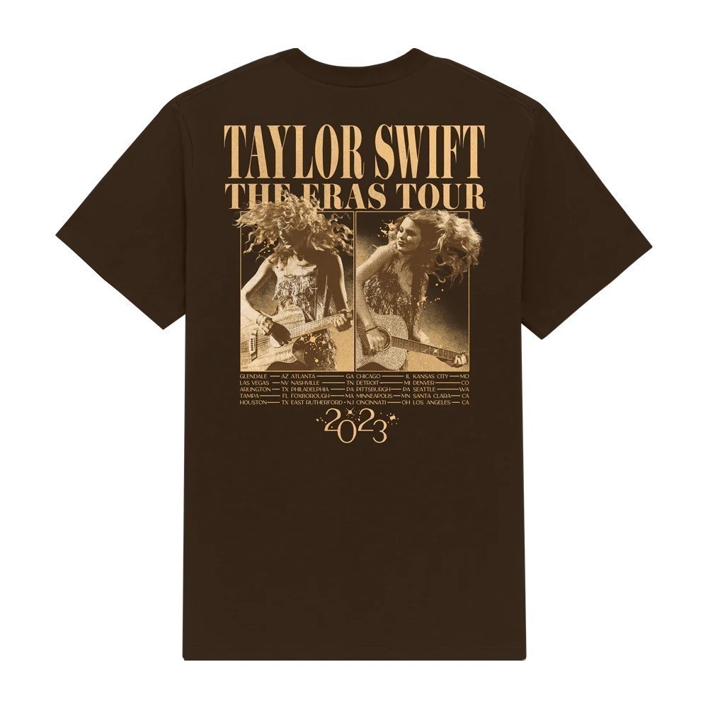 Baju Kaos TAYLOR SWIFT MERCH THE ERAS TOUR FEARLESS (TAYLOR'S VERSION) ALBUMT-Shirt Premium Cotton C