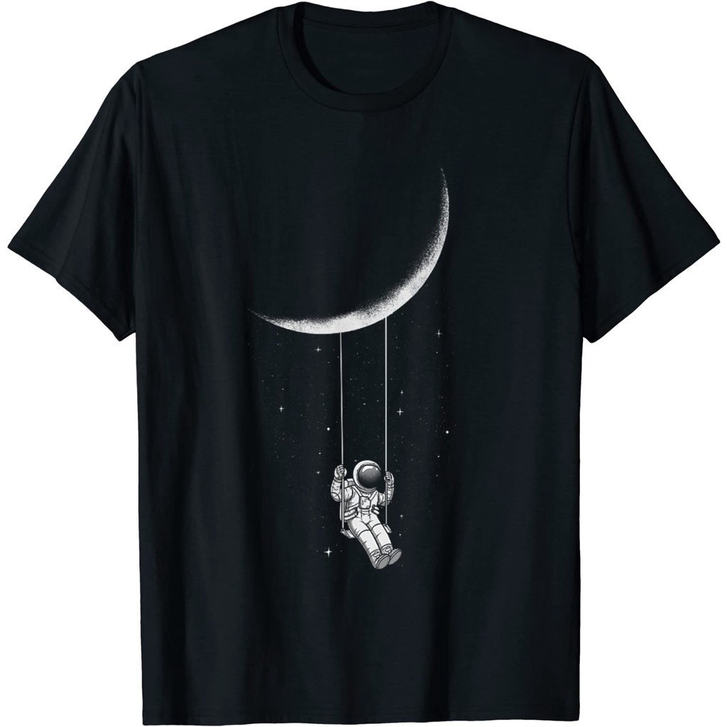 Kaos Dewasa Moon Swing Astronaut Murah Import T-Shirt - Baju - Kaos - Baju Kaos - Baju Kaos Dewasa -