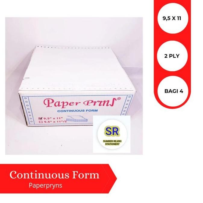 

CONTINUOUS FORM ( 9,5 X 11 ) 2 PLY ( BAGI 4 )