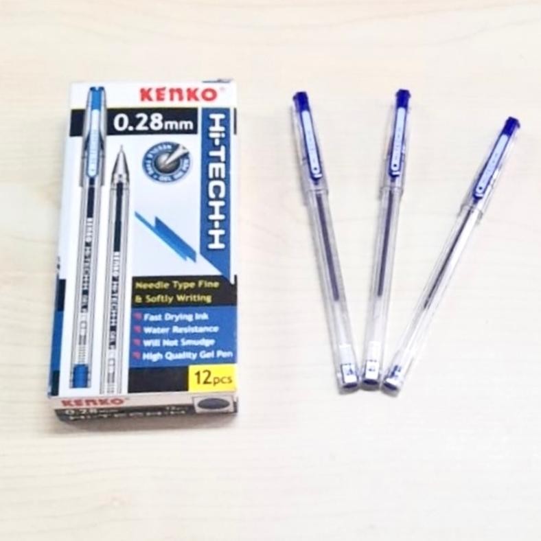 

Ready Pulpen Kenko Hitech 0.28Mm / Pulpen Gel Hi-Tech Murah (1 Pak)