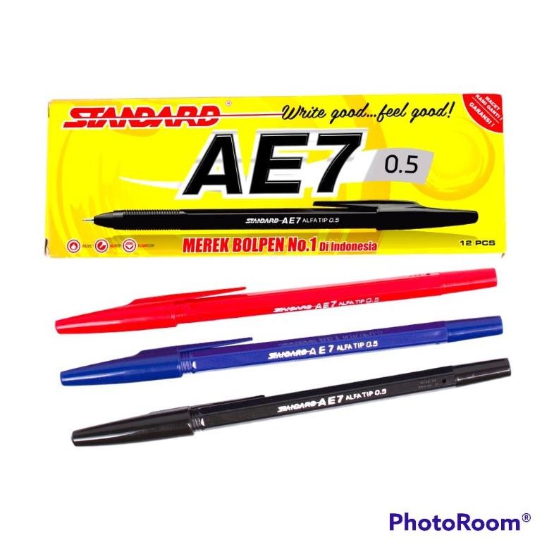 

Ready Pulpen Standard Ae7 0.5 Isi 12 Pcs