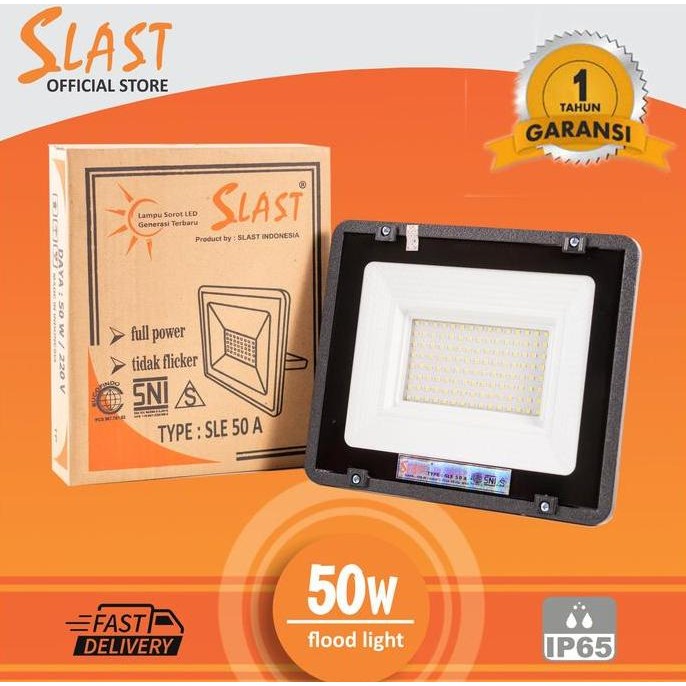 Lampu Sorot LED 50 Watt SLE 50 A SLAST - No Flicker Sinar Putih