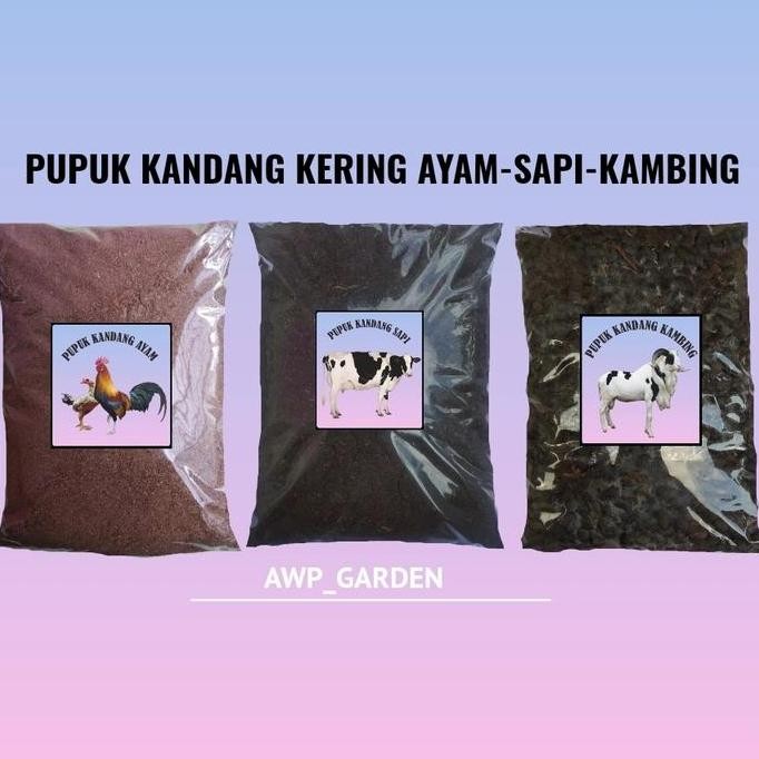 

Terlaris Pupuk Kandang Ayam/Sapi/Kambing Murni Media Tanam 1Kg