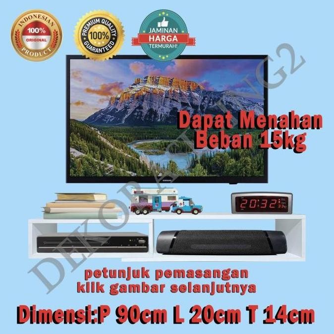 rak ambalan dinding minimalis rak tv gantung ambalan tv gantung AD14