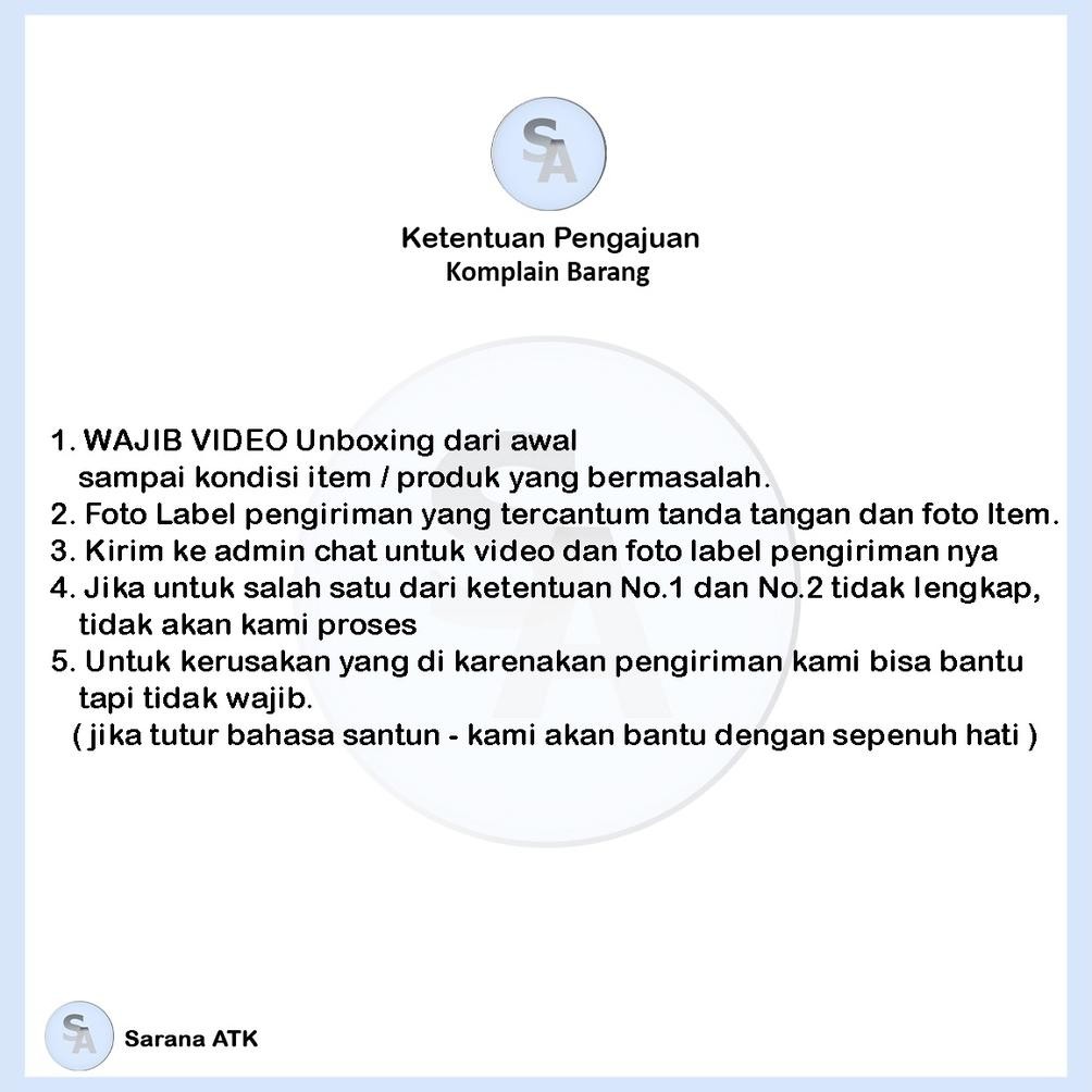 

Ready Folder One - Clear Holder Dokument Keeper 60 Lembar Folio - Pcs