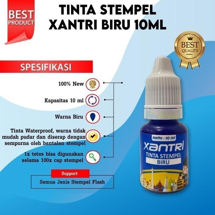 

Ready Tinta Stempel Stamp Flash Warna Anti Luntur 10 Ml Refill Ink Stamp Stampel Hitam Biru Merah Pink Hijau Orange Ungu 10Ml