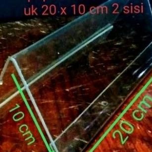 

Ready Akrilik Papan Nama Meja Uk 10X20Cm 2Sisi Tebal 2Mm