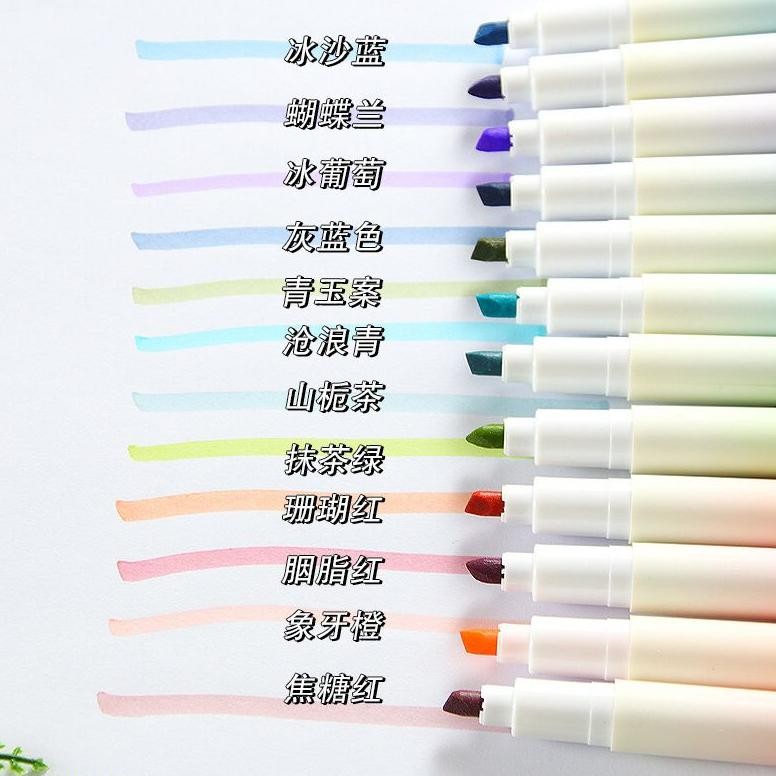 

Ready [Miloli] 1Set Pena Highlighter Gradual Sunrise Pastel Colour Pen Pensil Warna Series - D0049
