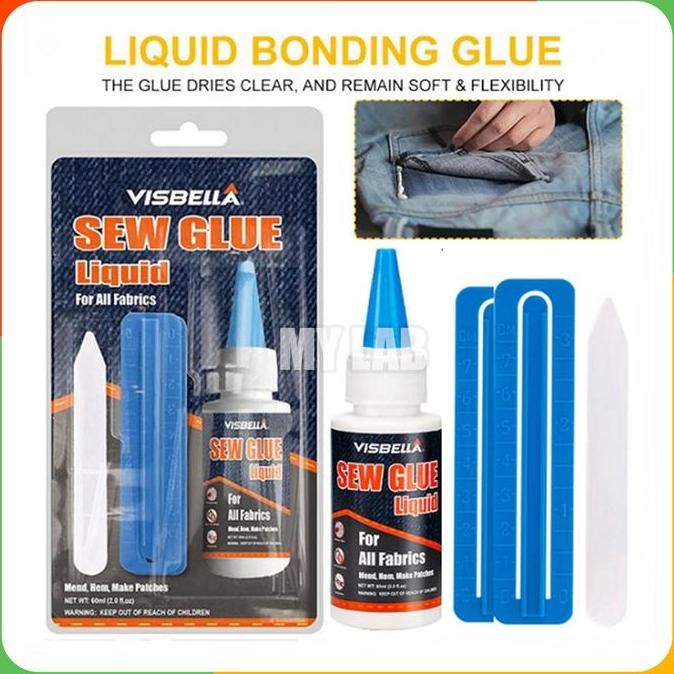

Promo Sew Glue Liquid For All Fabrics Lem Bahan Kain Serbaguna COD