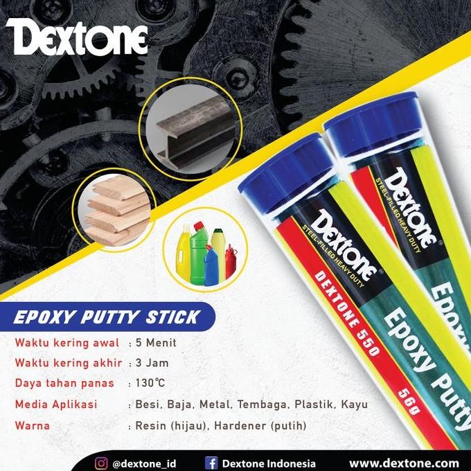Promo Lem Besi Epoxy Putty Stick Dextone General 56GR COD