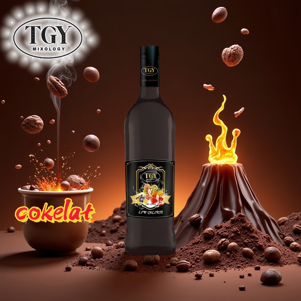 

GKC Heritage Sirup Cair Konsentrat MinumanCokelat- HALAL - 750 mL - Permen Karet Syrup