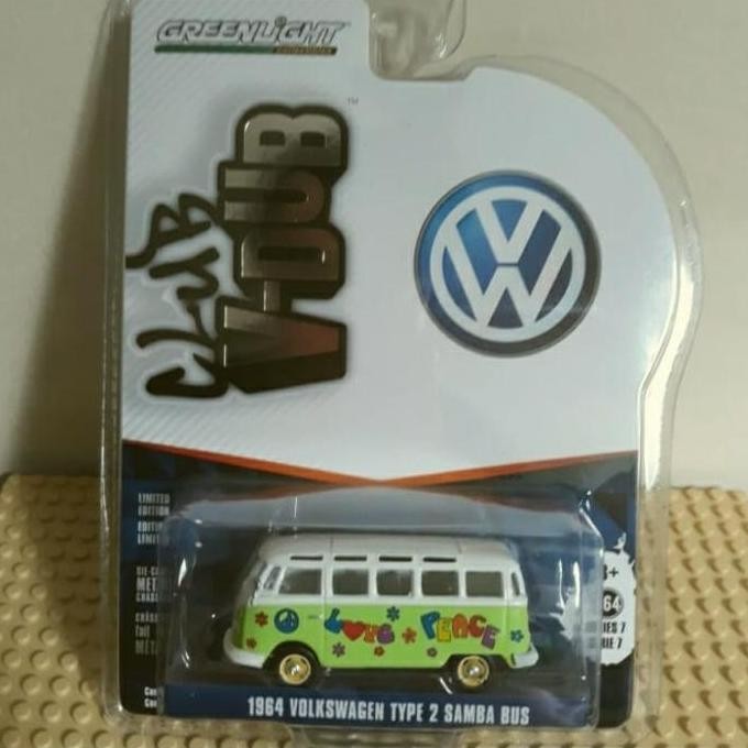 greenlight 1964 volkswagen type 2 samba bus