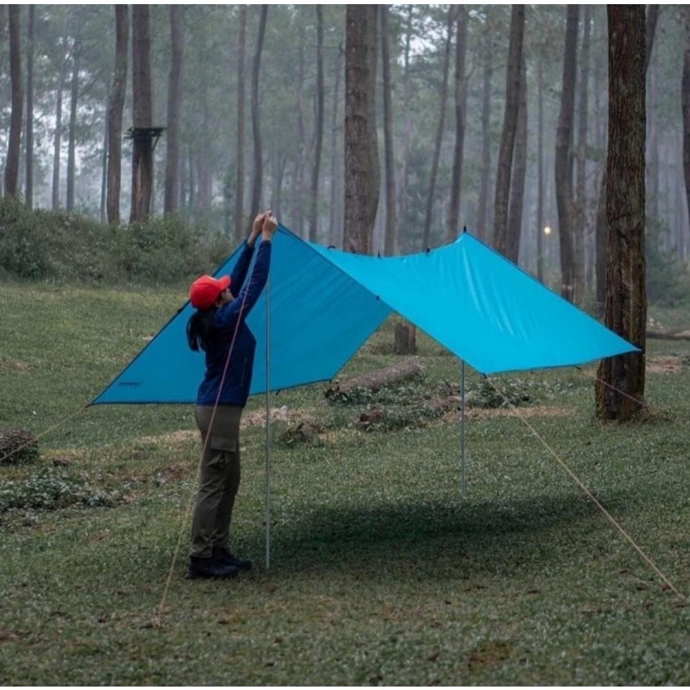 2 Pcs Tiang Flysheet / Tiang Tenda Tarptent + Pasak + Tali