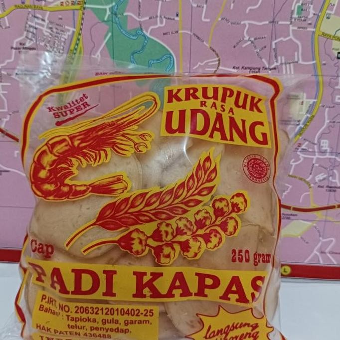 

Terlaris Krupuk Udang Padi Kapas / Kerupuk Udang Padi Kapas Ukuran Sedang 250Gr
