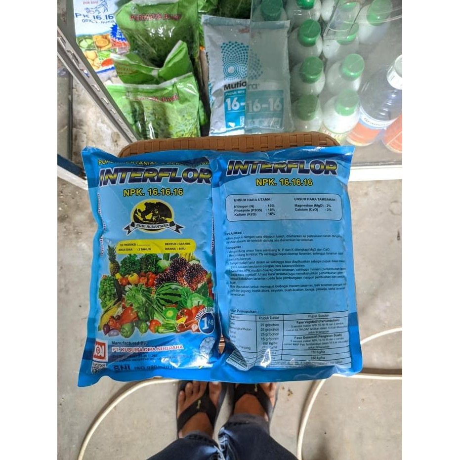 

Terlaris Pupuk Pertanian Dan Perkebunan Npk Interflor 16 16 16