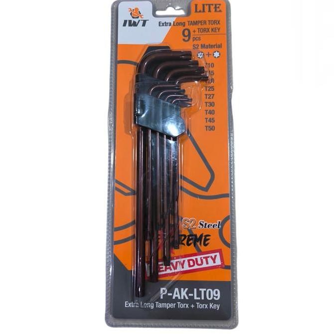 Terjangkau Iwt Kunci L Set Panjang (S2) Hex-Torx/Hex-Ball/Hex-Hex/Torx-Torx Long