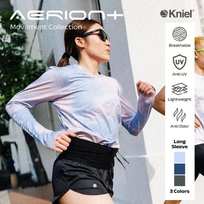 Produk Terbaru Jersey Kniel Aerion Women Long Slevee Series - Running Jersey Olahraga Kniel