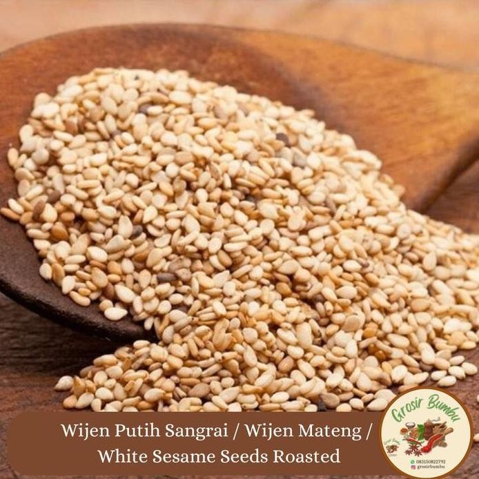 

Terlaris Wijen Putih Sangrai 50Gr / Wijen Mateng / White Sesame Seeds Roasted