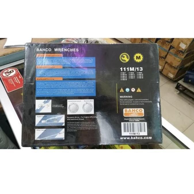 Diskon Kunci Ring Pas Set Combination Wrench Set13Pcs Bahco 7-19Mm Free Tas