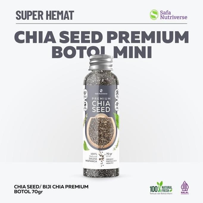 

Terlaris Chia Seed Premium 70Gr Black Natural Biji Chia Organik Wijen Sesame