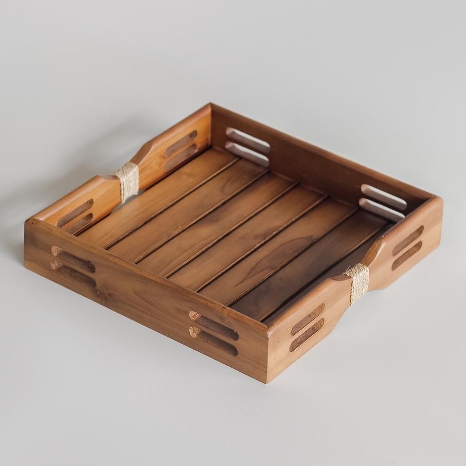 

Nampan Pita Ukuran S | Nampan Hantaran | Nampan Hotel | Wooden Tray "Pita" Size S | Amerta Living Premium