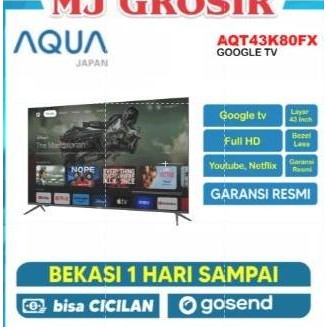 LED TV AQUA 43" ANDROID 43K80 FX 43 INCH FULL HD