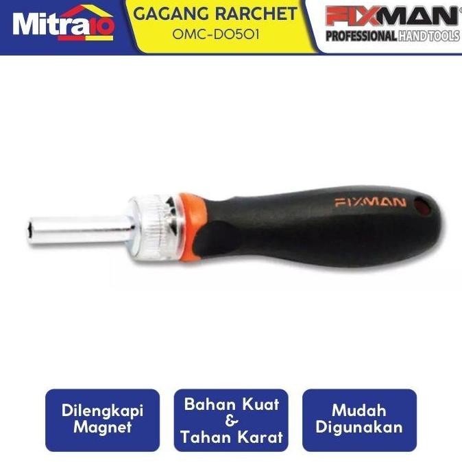Terjangkau Fixman Omc-D0501 Ratchet Screwdriver Rvrs Magnetic