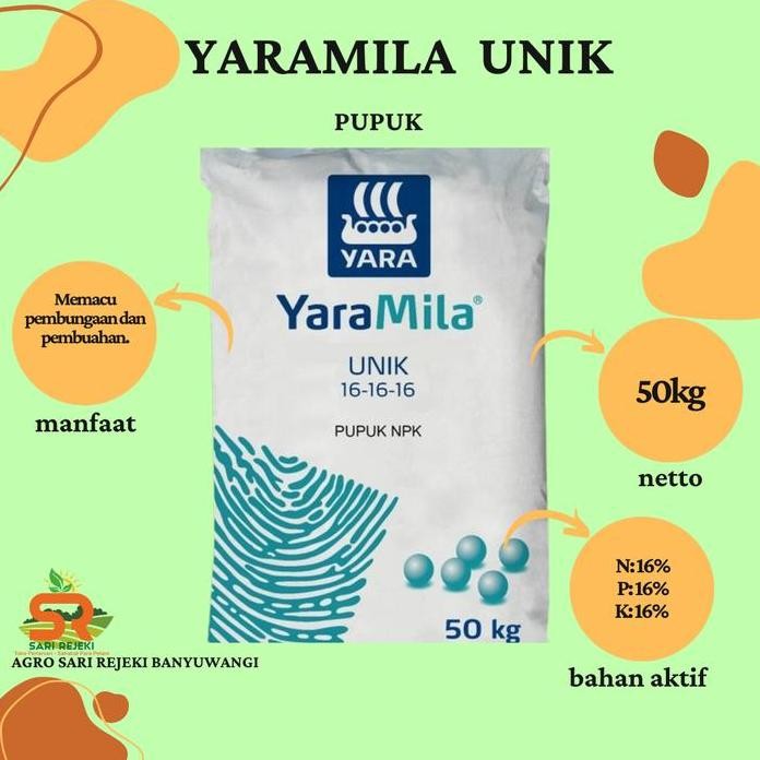

Terlaris Pupuk Npk Yaramila Unik 16 50Kg