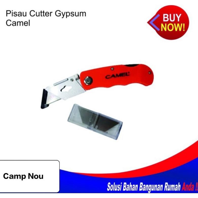 

NEW!!! NEW!!! Pisau Cutter Lipat Serba Guna Camel Foldable Knife Kater Gypsum