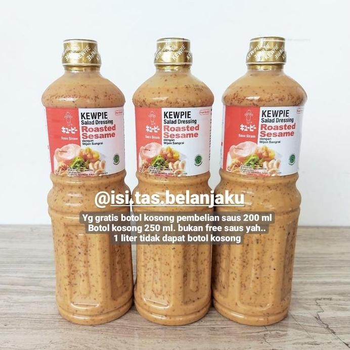 

Terlaris Kewpie Roasted Sesame 1 Liter / Kewpie Wijen Sangrai 1Liter