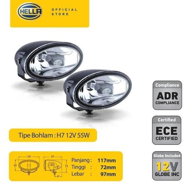 New HELLA Driving Lamp FF 50 - Lampu Sorot Mobil