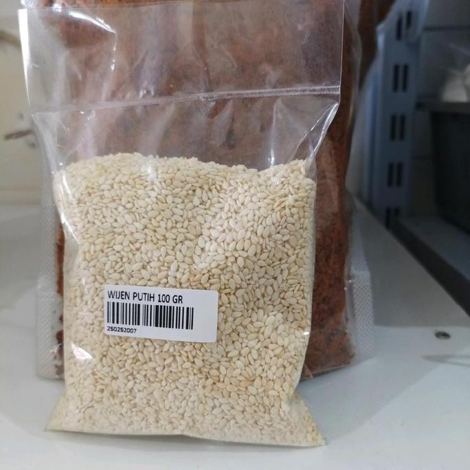 

Terlaris Wijen Putih Premium Taburan Onde 100 Gram